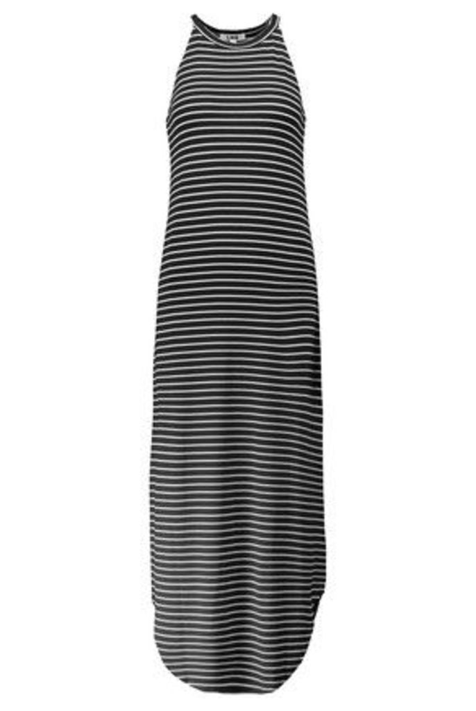 LNA - Leigh Striped Stretch-jersey Maxi Dress - Black