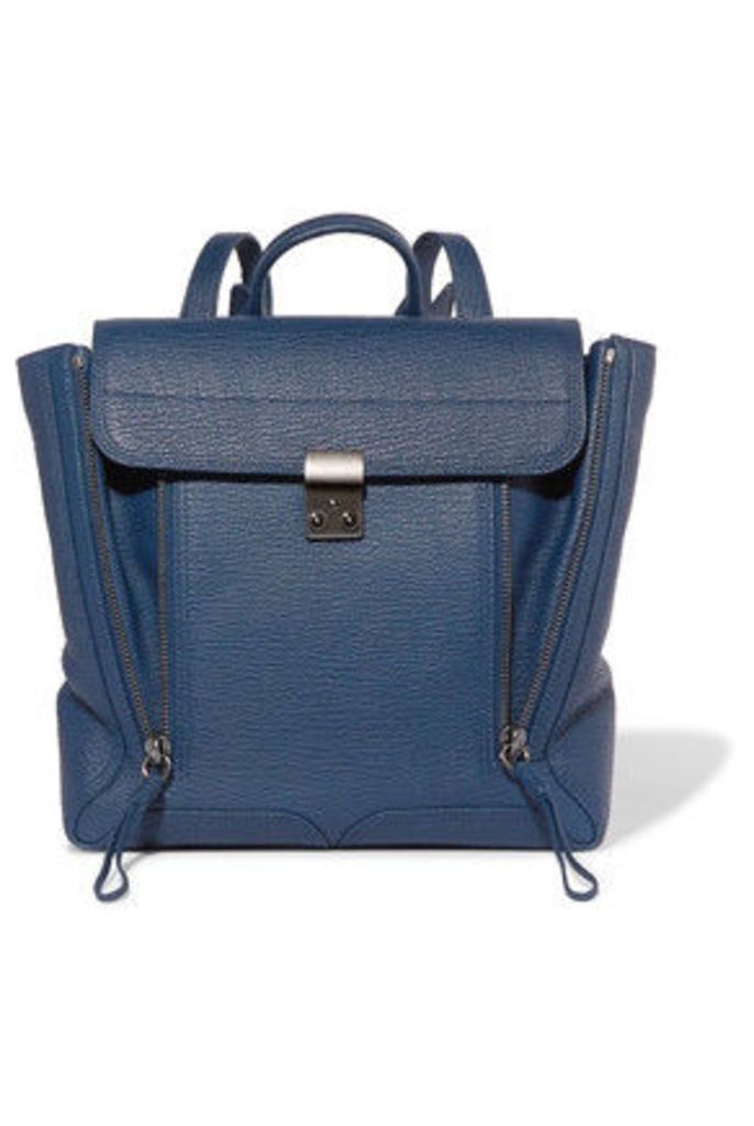 3.1 Phillip Lim - Pashli Textured-leather Backpack - Navy