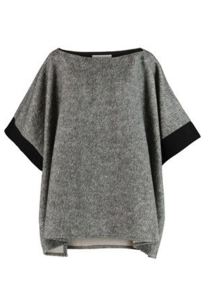 See by ChloÃ© - Grosgrain-trimmed Cotton-fleece Top - Gray
