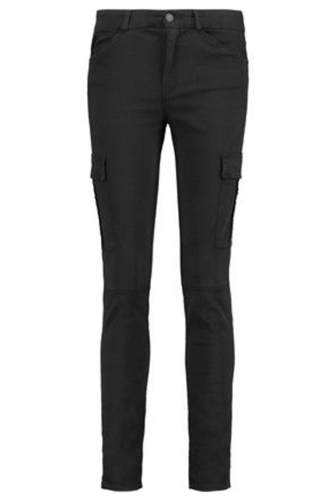 7 for all mankind - The Skinny Cargo Washed-twill Pants - Black