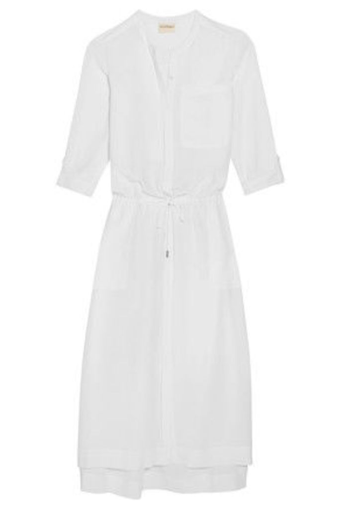 DKNY - Silk-chiffon Maxi Dress - White