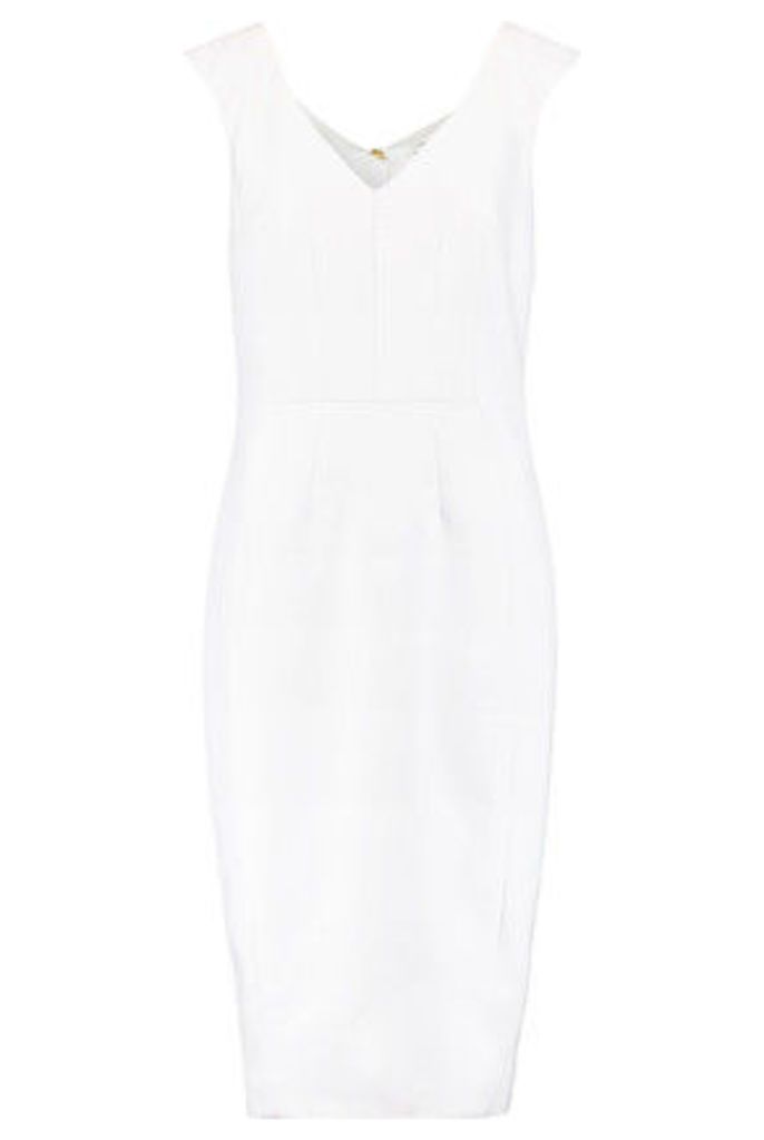 Amanda Wakeley - Stitched Twill Midi Dress - White
