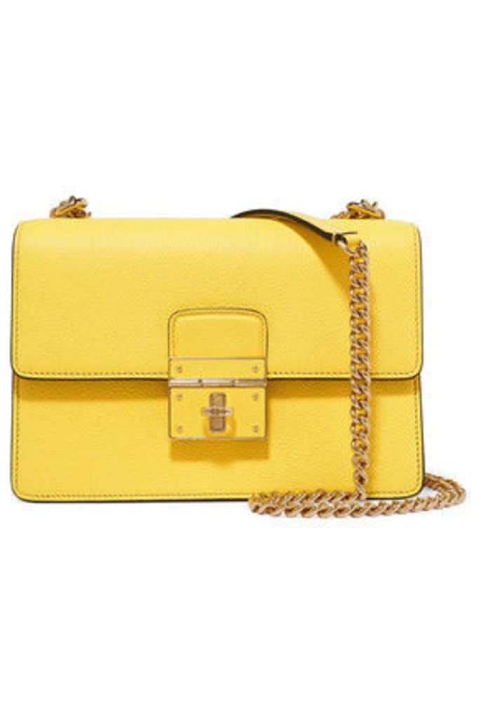 Dolce & Gabbana - Textured-leather Shoulder Bag - Yellow