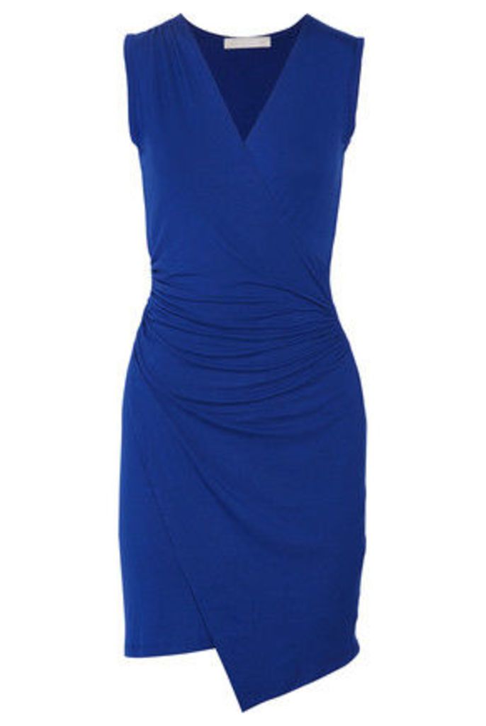 Kain - Juno Wrap-effect Ruched Stretch-modal Dress - Royal blue