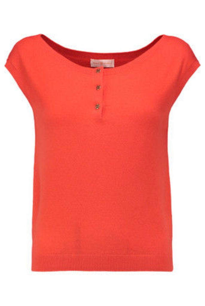 Tory Burch - Sydney Cashmere-blend Top - Tomato red