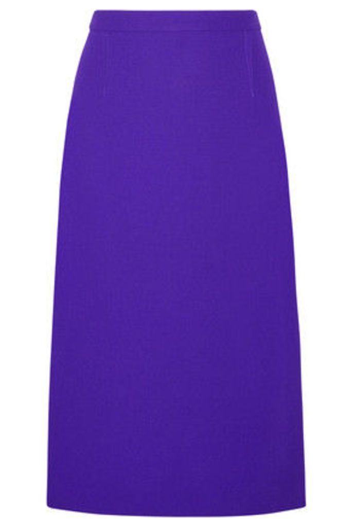 Roland Mouret - Arreton Wool-crepe Pencil Skirt - Purple