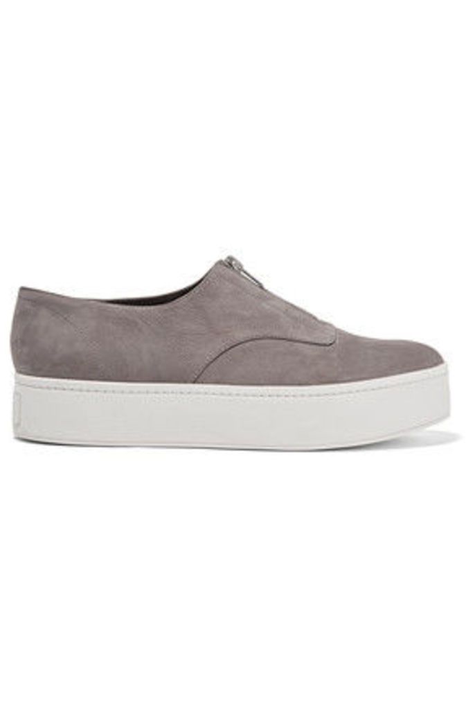 Vince - Warner Nubuck Platform Sneakers - Gray