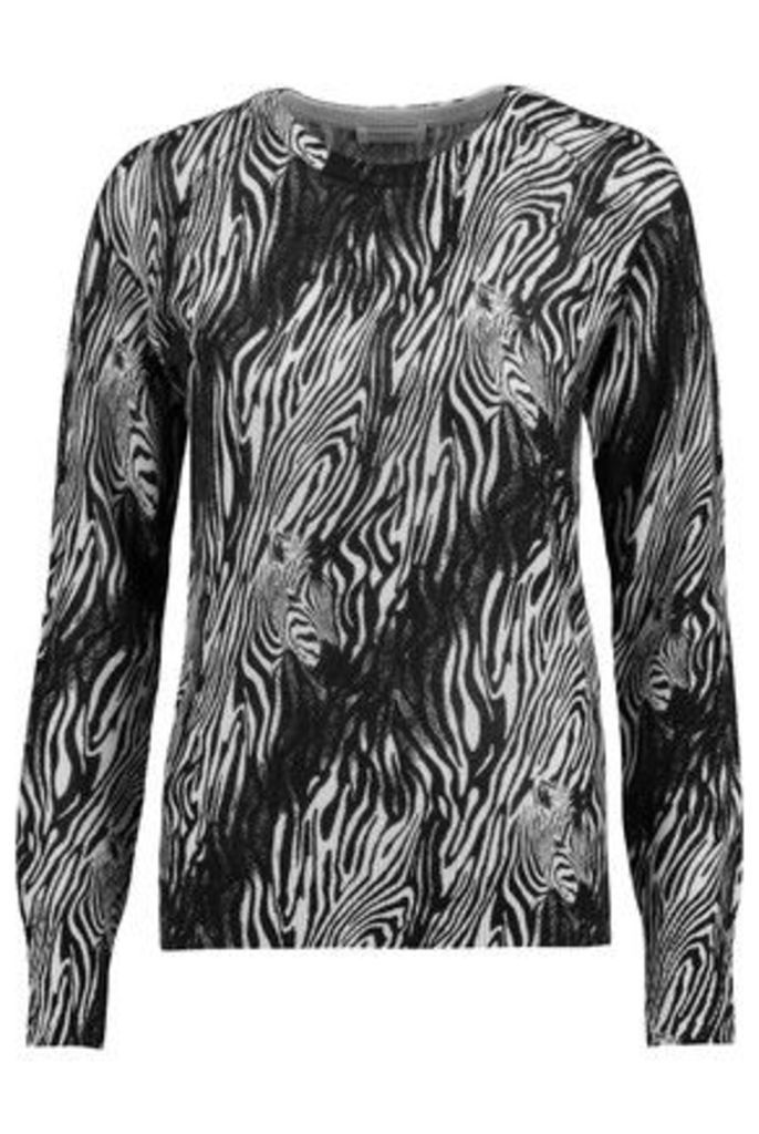 Equipment - Sloane Instarsia-knit Cashmere Sweater - Black