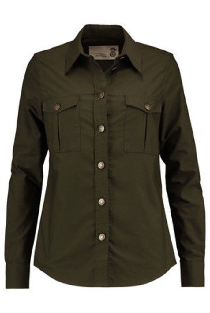 8 - Cotton-twill Shirt - Army green