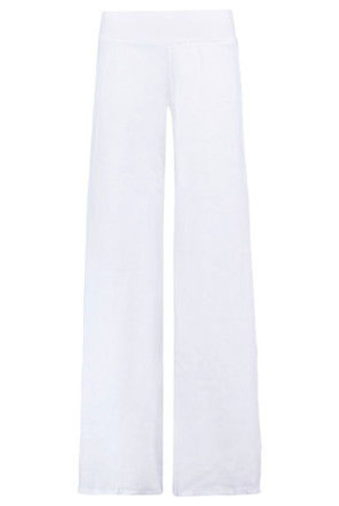 ENZA COSTA - Linen Wide-leg Pants - White