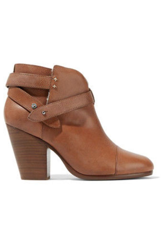 rag & bone - Harrow Shearling-lined Leather Ankle Boots - Brown