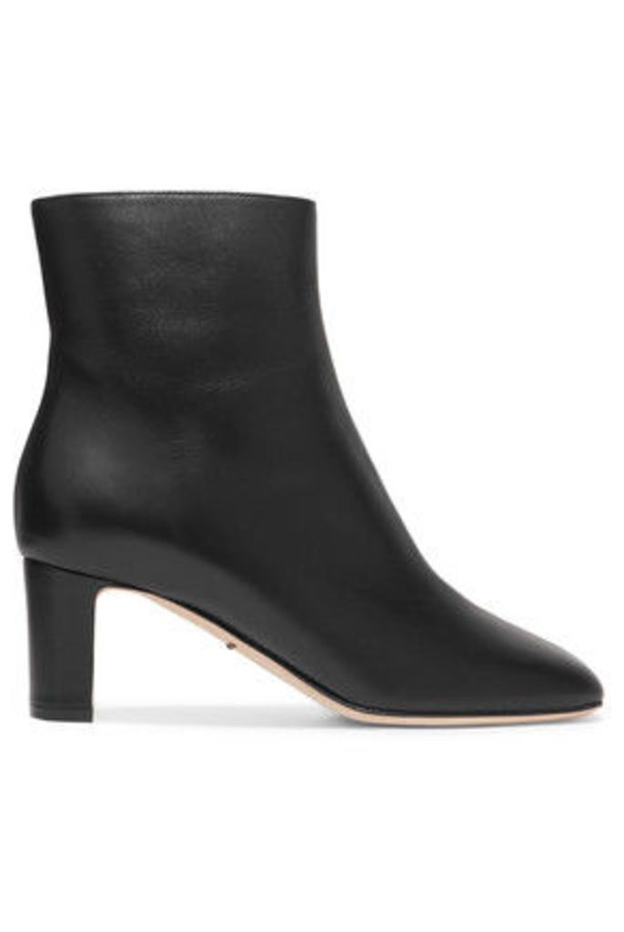 Dolce & Gabbana - Biker Leather Ankle Boots - Black
