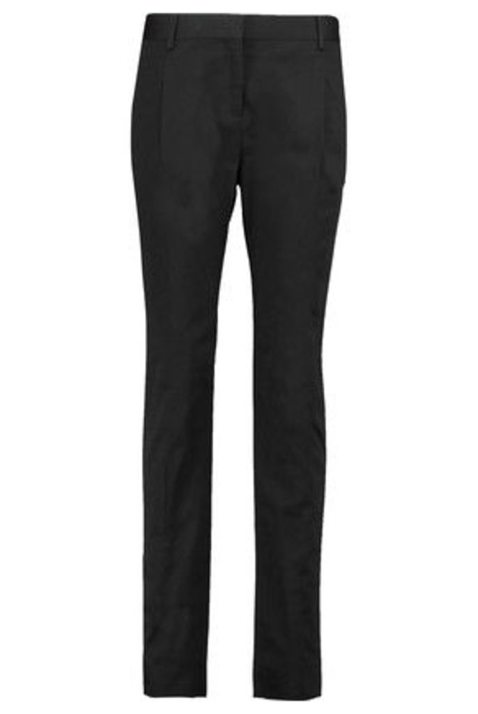 Valentino - Cotton-blend Straight-leg Pants - Black