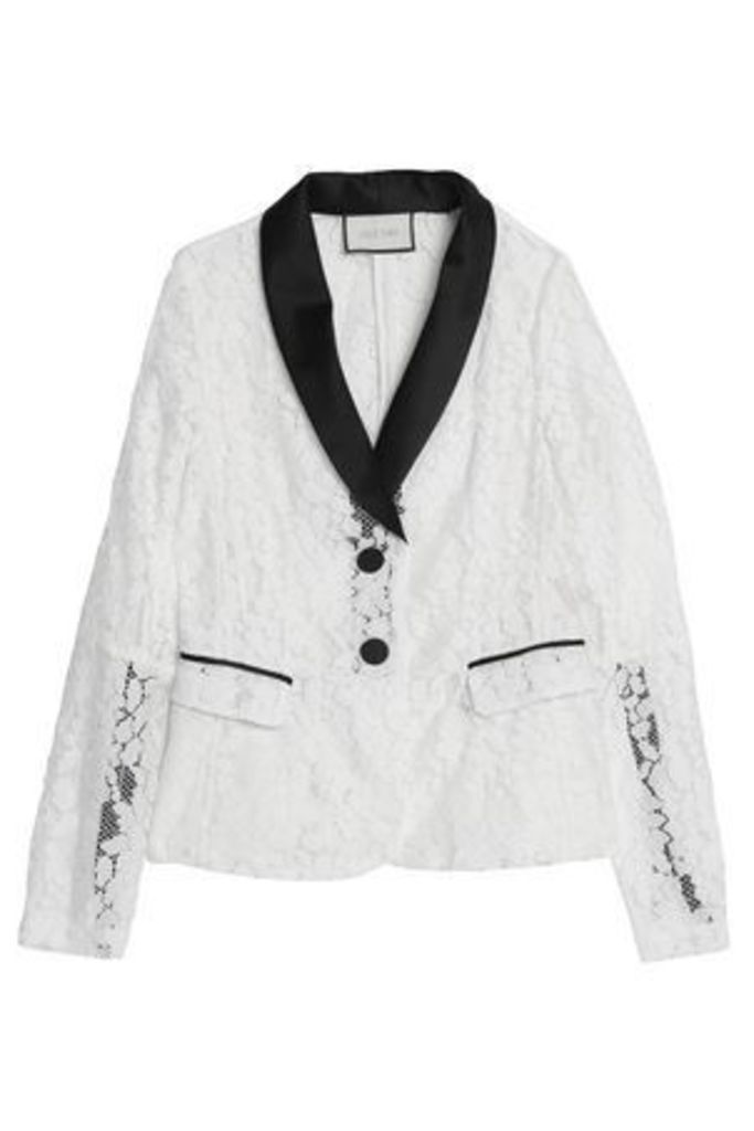 Alexis Woman Lace Jacket White Size XS