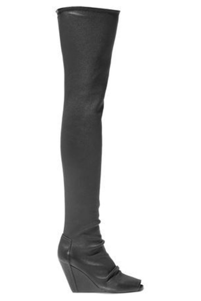 Rick Owens Woman Stretch-leather Over-the-knee Boots Black Size 39