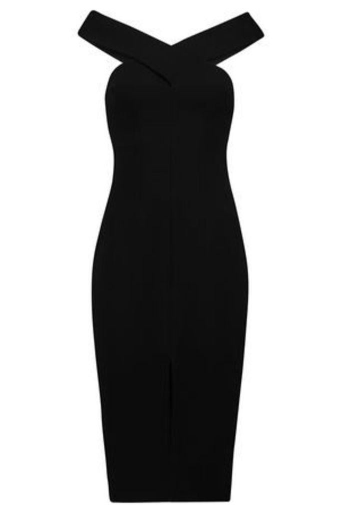 Safiyaa Woman Off-the-shoulder Crepe Dress Black Size 36