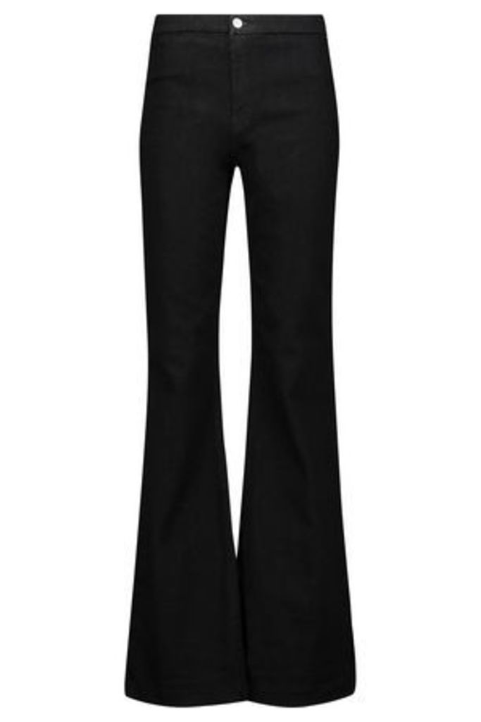 J Brand Woman High-rise Flared Jeans Black Size 25