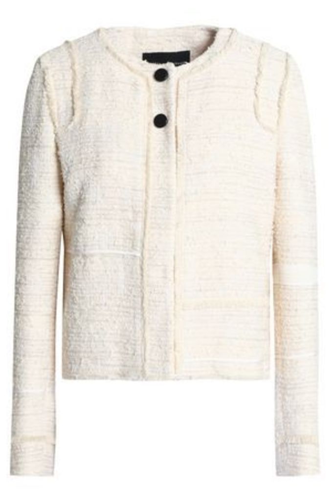 Proenza Schouler Woman Cotton-blend BouclÃ©-tweed Jacket Ecru Size 8