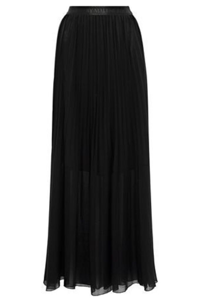 By Malene Birger Woman Lallah Pleated Chiffon Maxi Skirt Black Size 38