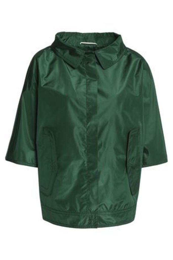 Rochas Woman Silk-shell Jacket Emerald Size 42