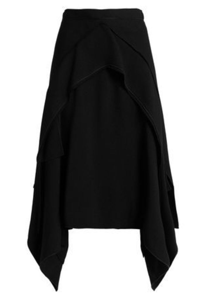 Proenza Schouler Woman Asymmetric Crepe Skirt Black Size 10
