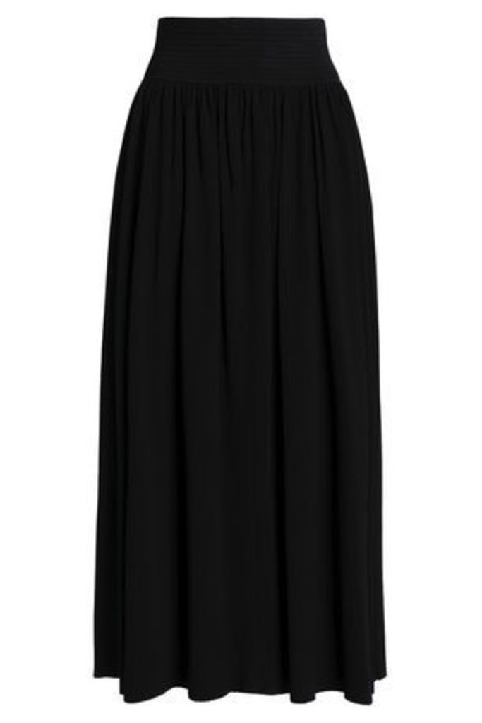Gentryportofino Woman Ribbed-knit Maxi Skirt Black Size 40
