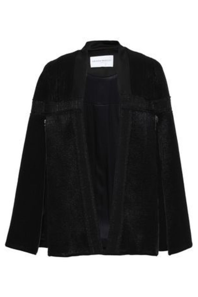 Amanda Wakeley Woman Wool-blend Jacquard Cape Black Size M