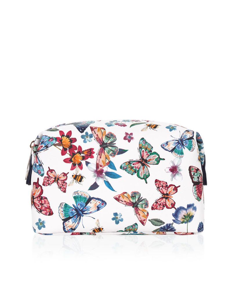 Butterfly Printed Makeup Bag