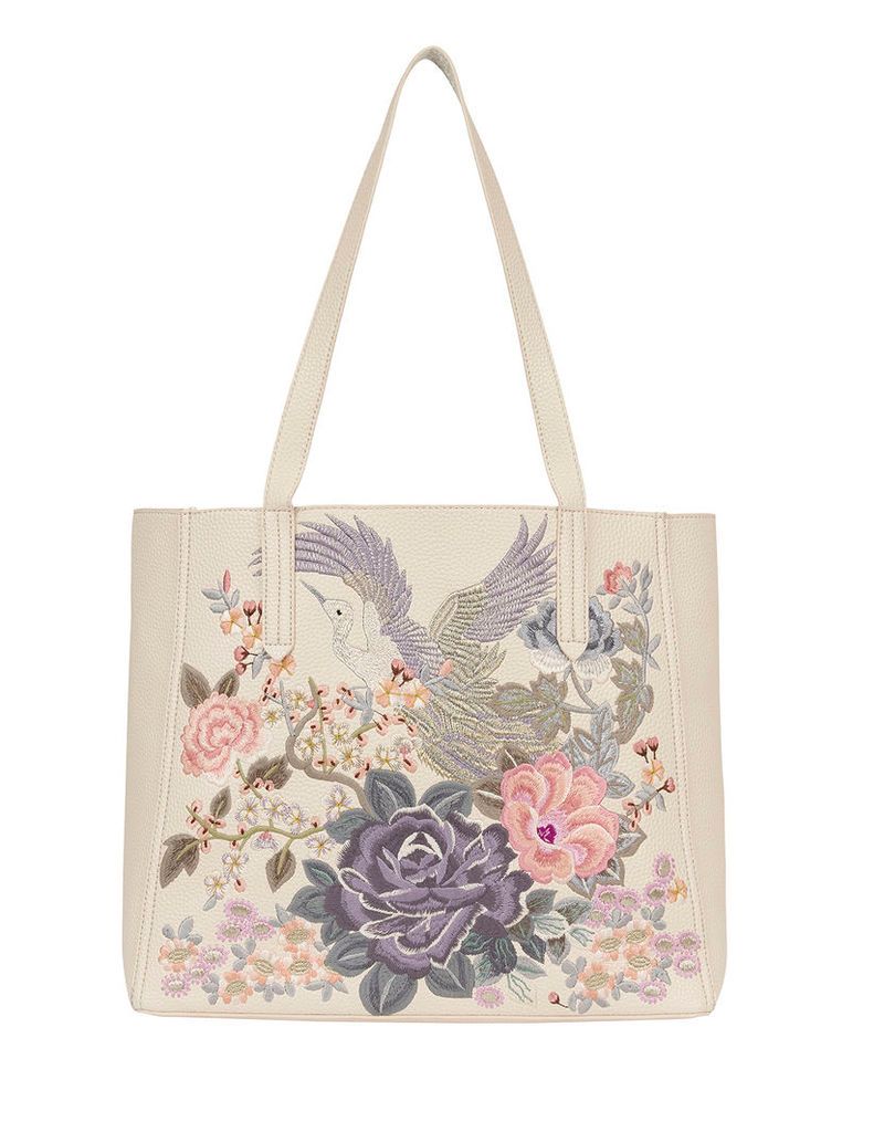 Phoenix Embroidered Reversible Tote Bag