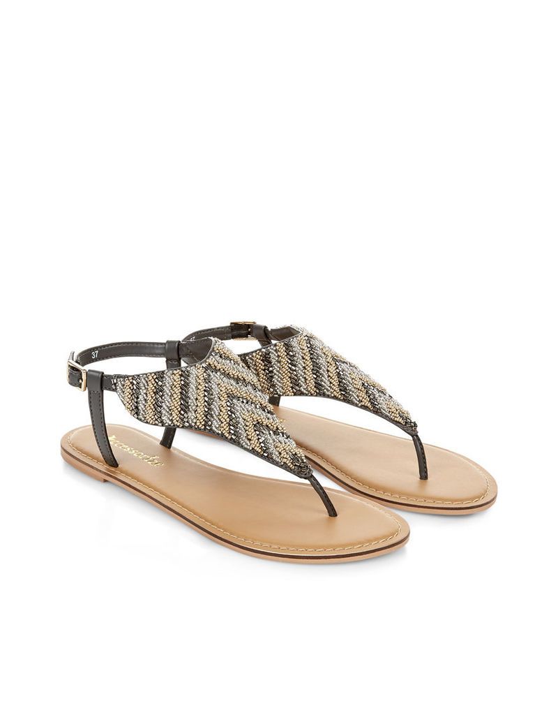 Karinda Embellished Thong Sandals