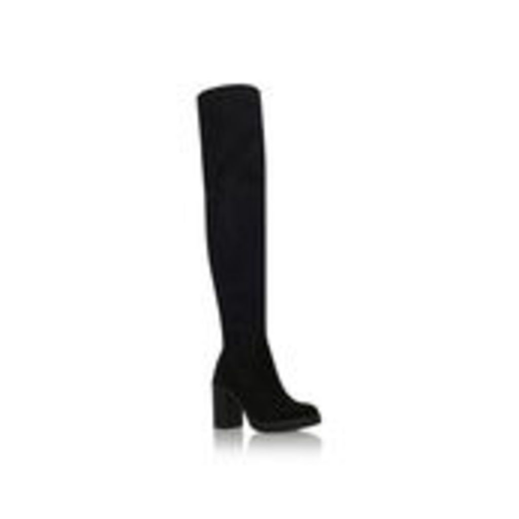Womens Carvela Whistlewhistle High Leg Boots Carvela Black Block Heeled Black Otk Boot, 3.5 UK