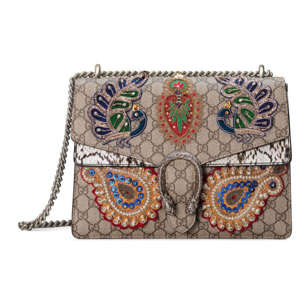 Dionysus embroidered shoulder bag
