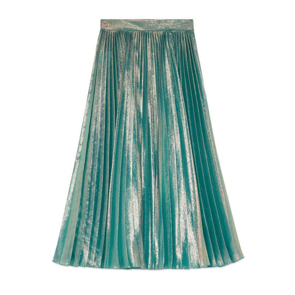 Iridescent lurex skirt