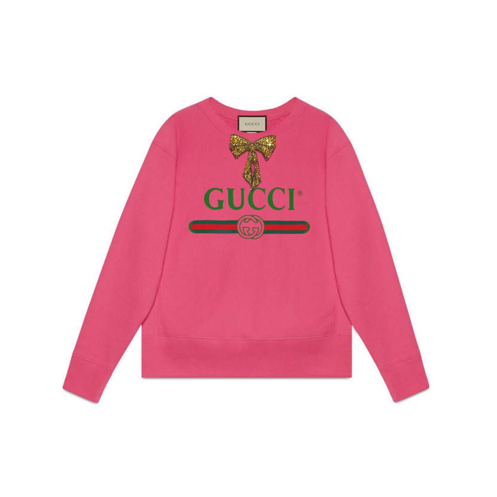 Gucci logo sweatshirt with bow