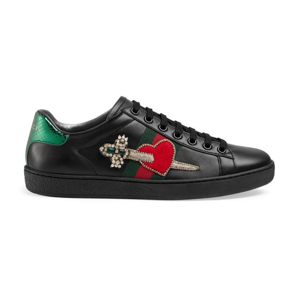 Ace leather embroidered sneaker