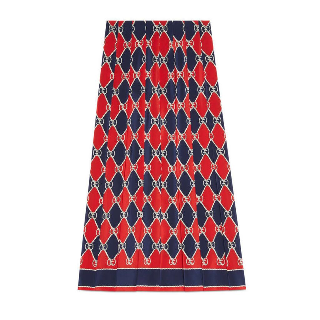 Gucci Rhombus silk skirt