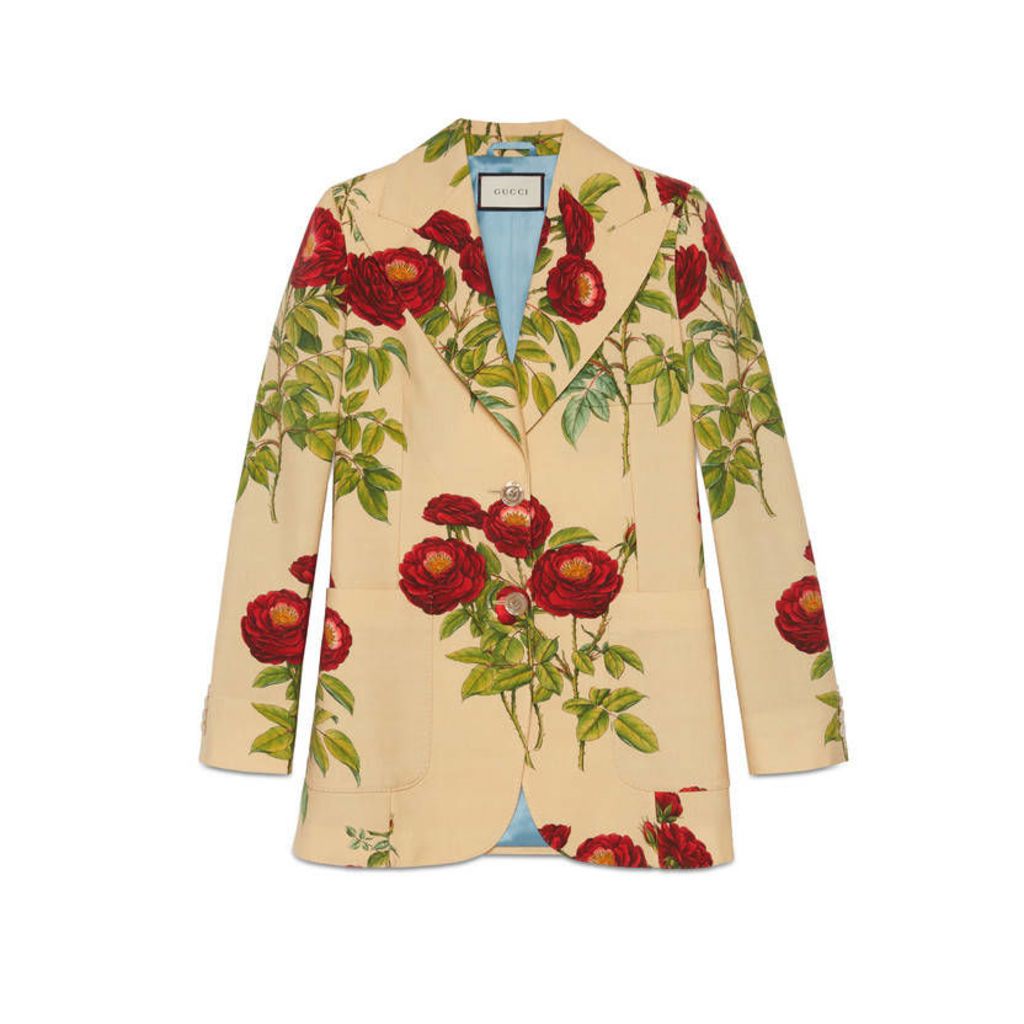 Velvet Rose print jacket