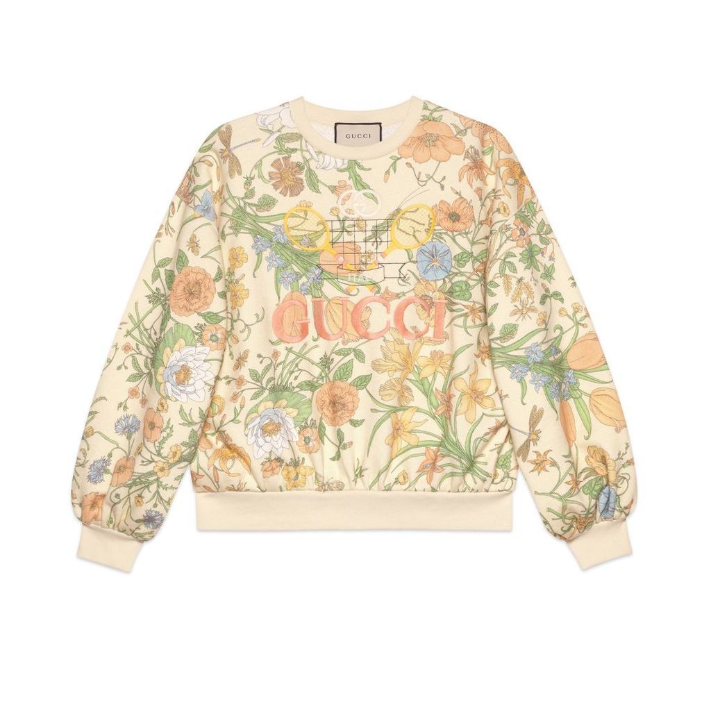 Oversize sweatshirt with Flora print