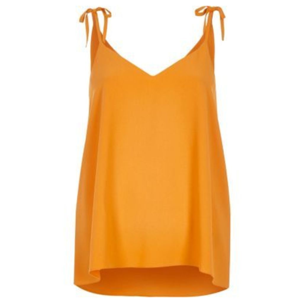 River Island Womens Orange shoulder tie cami