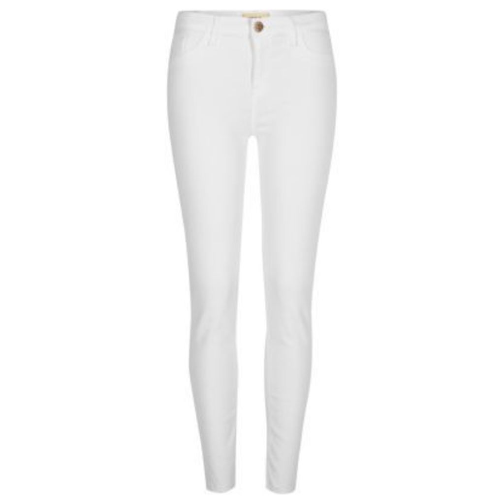 River Island Womens White Amelie super skinny jeans