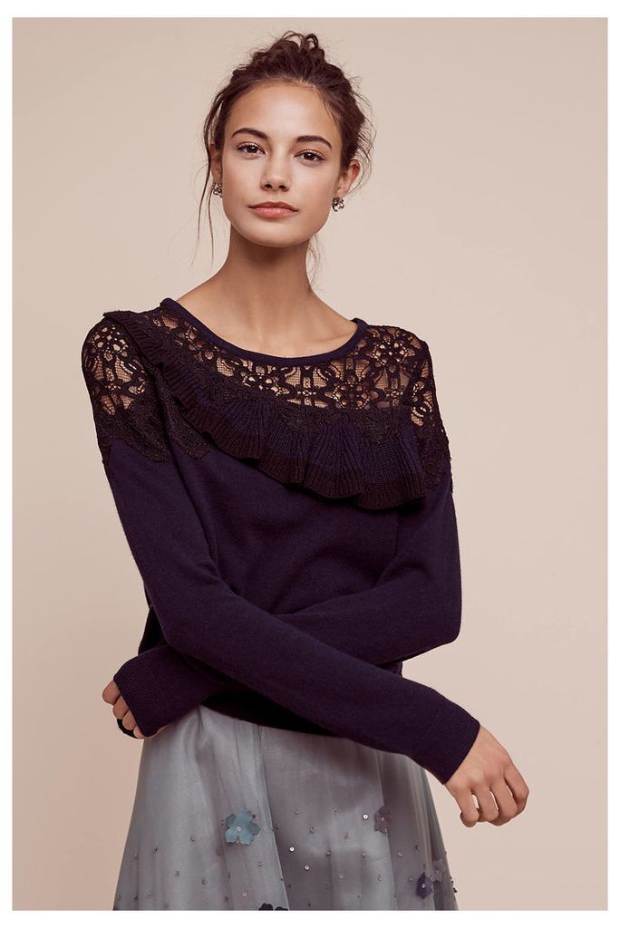 Charlize Laced Jumper, Navy