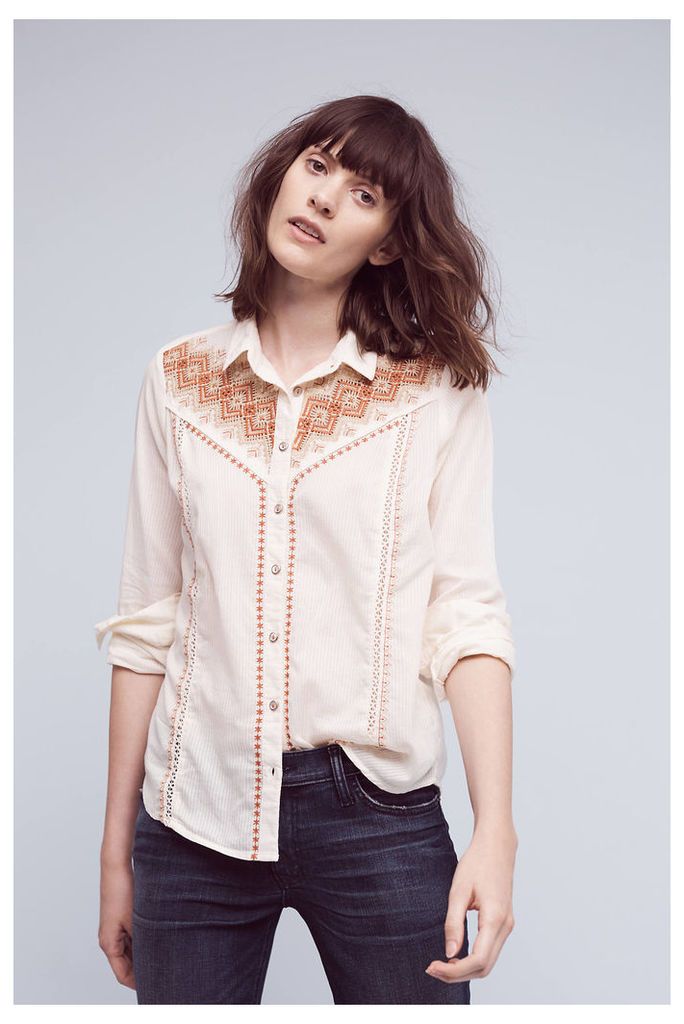 Iverie Embroidered Shirt, White