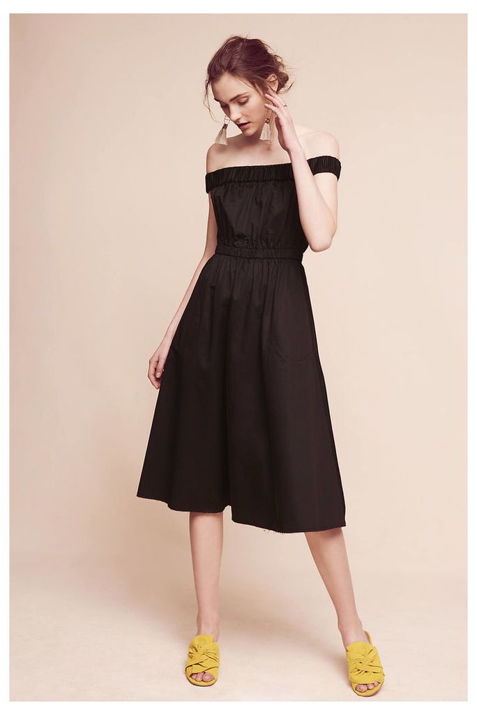 Mona Off-The-Shoulder Dress - Black, Size Xl