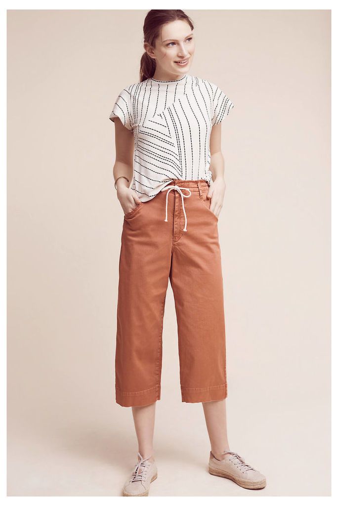 Cropped Chino Wide-Legs
