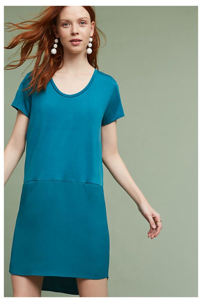 Loren Tunic Dress - Dark Turquoise, Size Xs