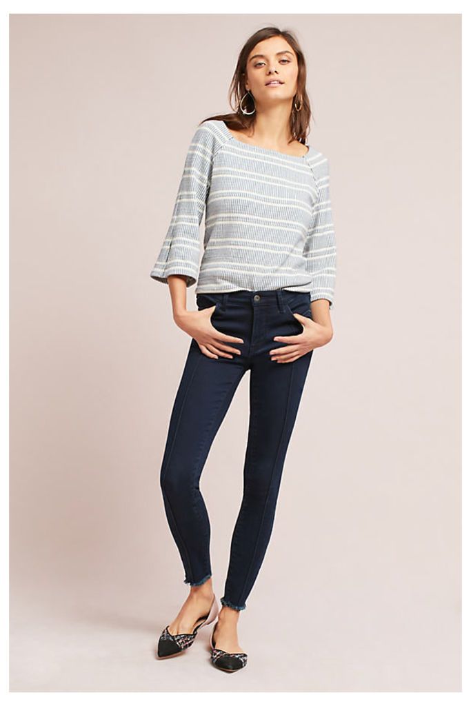Pilcro Mid-Rise Skinny Jeans - Denim Dark, Size 26