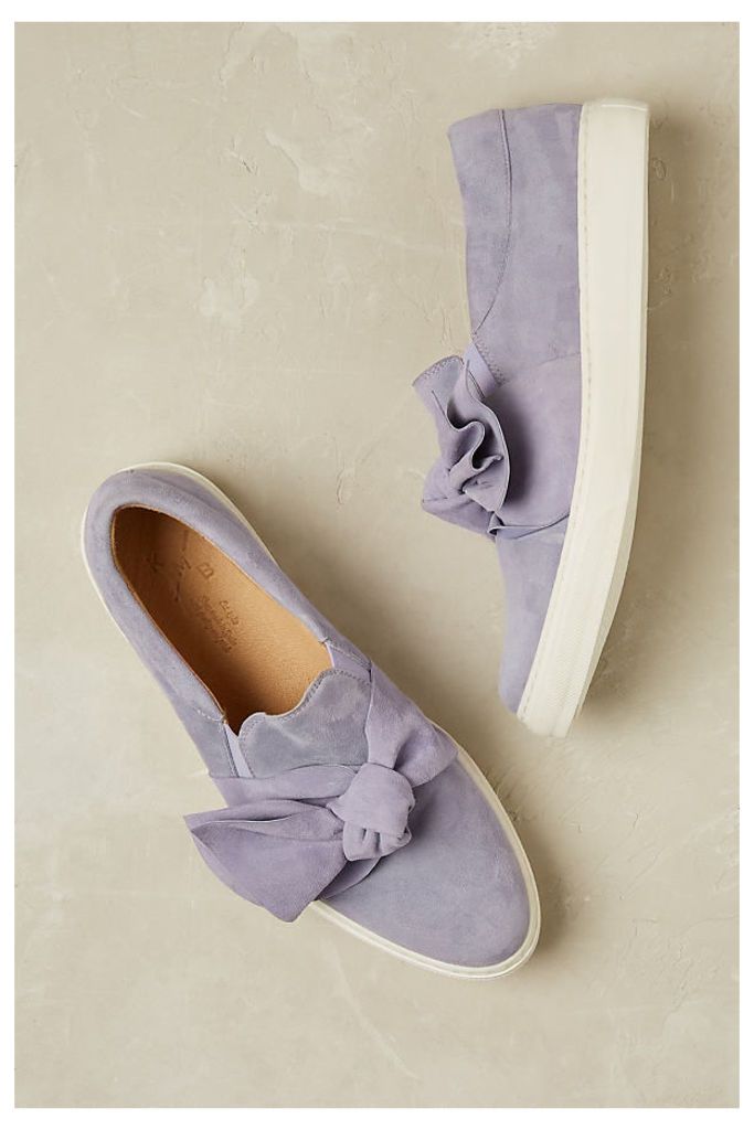 Zain Suede Trainers - Lilac, Size 41