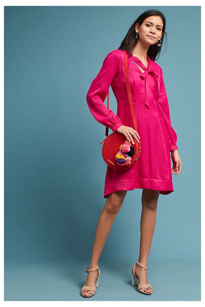 Gina Keyhole Dress - Pink, Size Uk 6