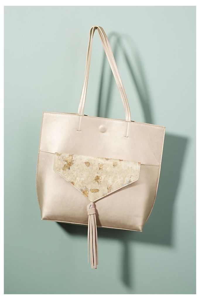 Thoma Clutch & Tote Bag - Silver