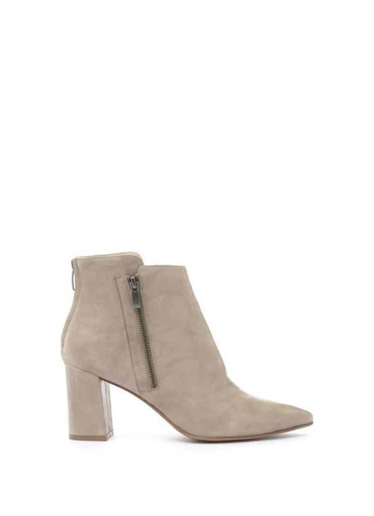 Stone Rose Side Zip Ankle Boot